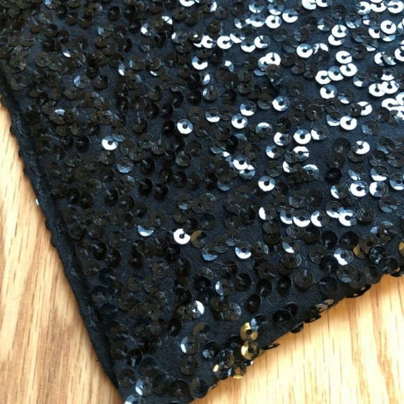 NWT J. Crew Boatneck Sequin Top in Black - Picture 6 of 7